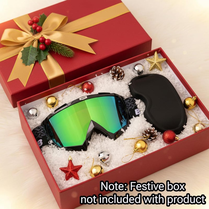 BATFOX Dirt Bike Goggles with Case - Motorcycle Motocross ATV Racing Safety Glasses, Best Christmas Gifts for Men Youth - Image 3